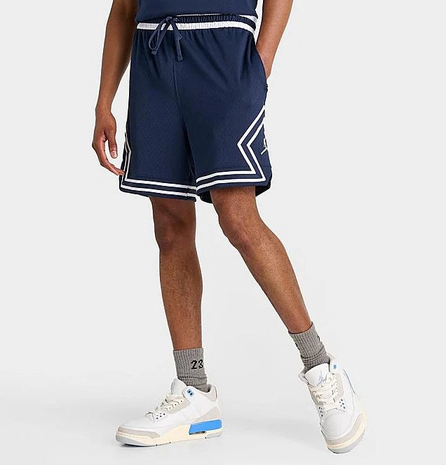 Shorts Nike Jordan Sports Dri-Fit Masculino Malha Diamante Azul Marinho